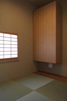 Japanese room storage closet.   Japanese room storage closet.
